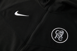 Chelsea 25/26 Men's Black Long Zip Hoodie Tracksuit