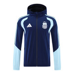Argentina 2026 Men's Navy Long Zip Windbreaker