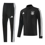 Germany 2026 Men's Black-White Long Zip Jacket