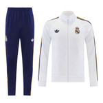 Real Madrid 26/27 Men's White Long Zip Jacket