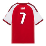 SAKA #7 Arsenal 26/27 Kid's Home Set - Club Font