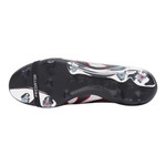 Predator Elite Leather FG Fold-Over Tongue - Black/Silver/Red