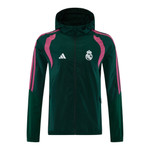 Real Madrid 26/27 Men's Green Hoodie Windbreaker