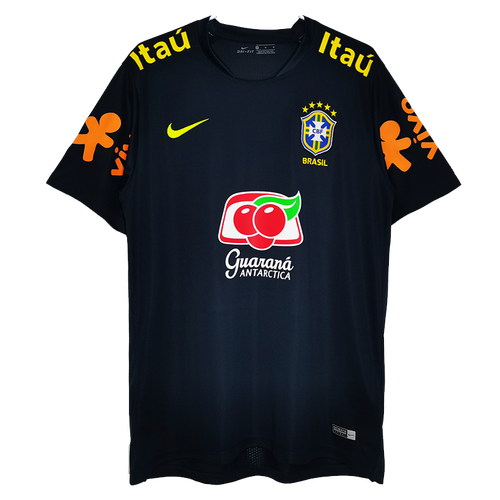 Brazil 18/19 Men's Navy Training Retro Shirt