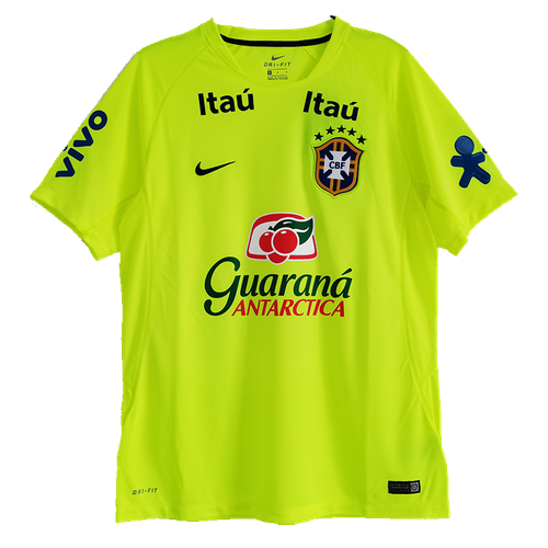 Brazil 21/22 Men's Yellow Pre-Match Retro Shirt