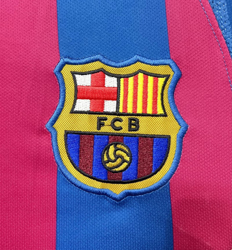 Barcelona 05/06 Men's Home Retro Long Sleeve Shirt