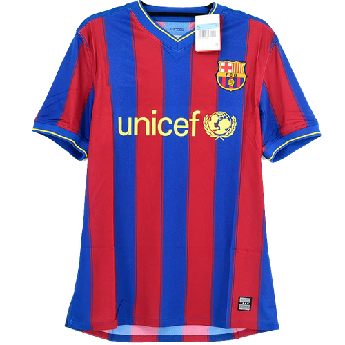 Barcelona 09/10 Men's Home Retro Shirt