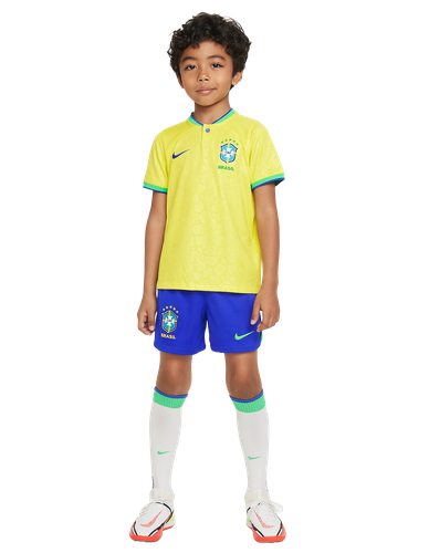 Brazil 2024 Kid's Home Shirt and Shorts