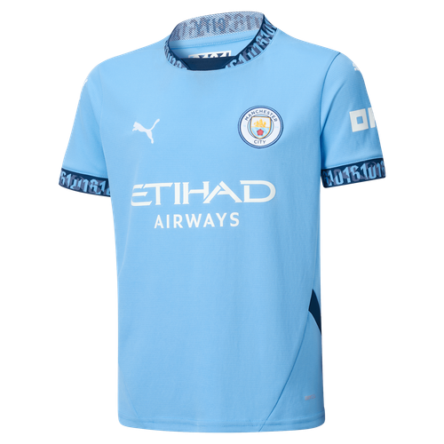 DE BRUYNE #17 Manchester City 24/25 Kid's Home Shirt and Shorts - PL Font