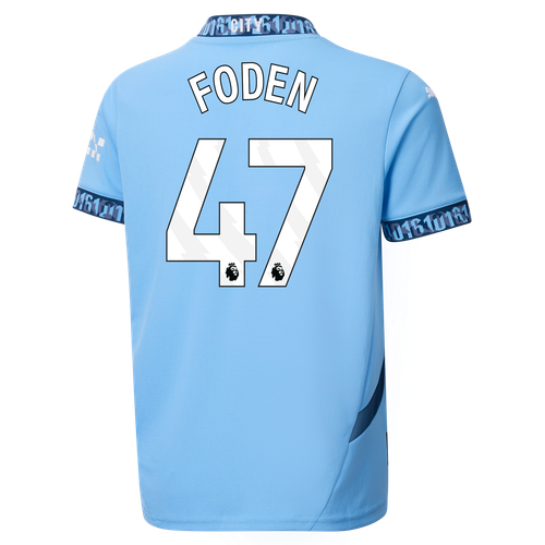 FODEN #47 Manchester City 24/25 Kid's Home Shirt and Shorts - PL Font