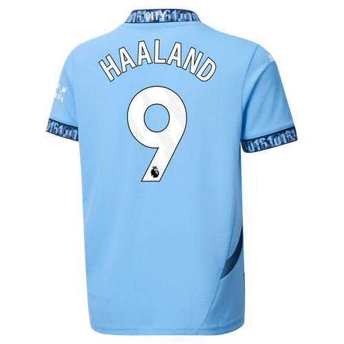 HAALAND #9 Manchester City 24/25 Kid's Home Shirt and Shorts - PL Font