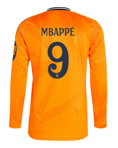 MBAPPÉ #9 Real Madrid 24/25 Men's Away Long Sleeve Shirt