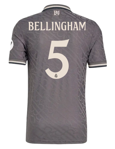 BELLINGHAM #5 Real Madrid 24/25 Authentic Men's Third Shirt