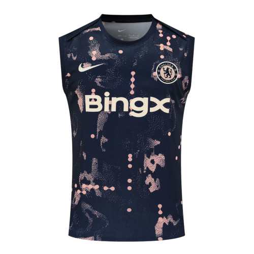 Chelsea 24/25 Men's Navy-Apricot Training Tank Top
