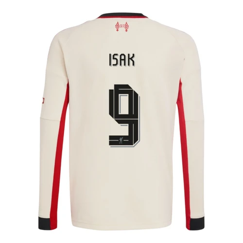 ISAK #9 Liverpool 25/26 Men's Away Long Sleeve Shirt - Liverpool Font