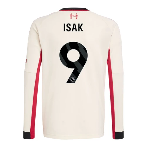 ISAK #9 Liverpool 25/26 Men's Away Long Sleeve Shirt - PL Font