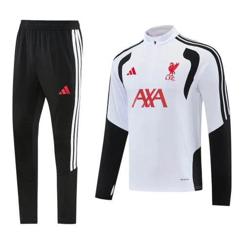 Liverpool 26/27 Men's White Short Zip Tracksuit
