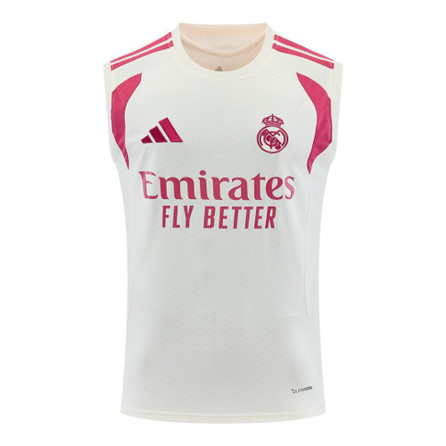 Real Madrid 26/27 Men's White Training Tank Top