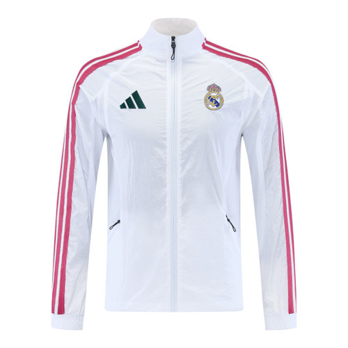 Real Madrid 26/27 Men's White Windbreaker