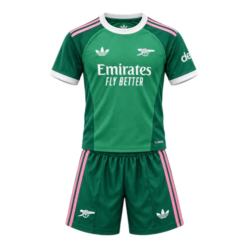 Arsenal 26/27 Kid's Green Goalkeeper Set
