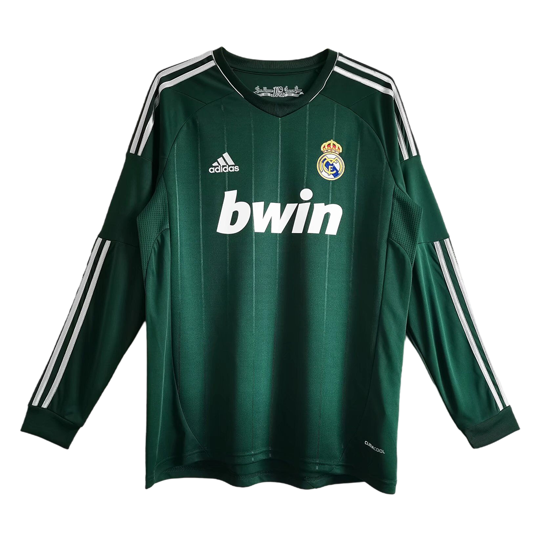 Real Madrid 12/13 Men's Third Retro Long Sleeve Shirt
