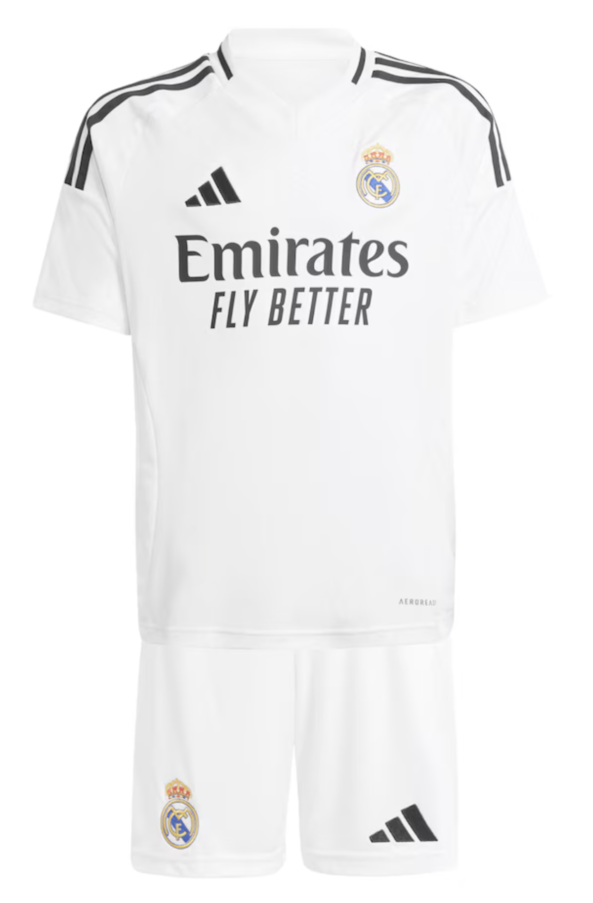 Real Madrid 24/25 Kid's Home Shirt and Shorts
