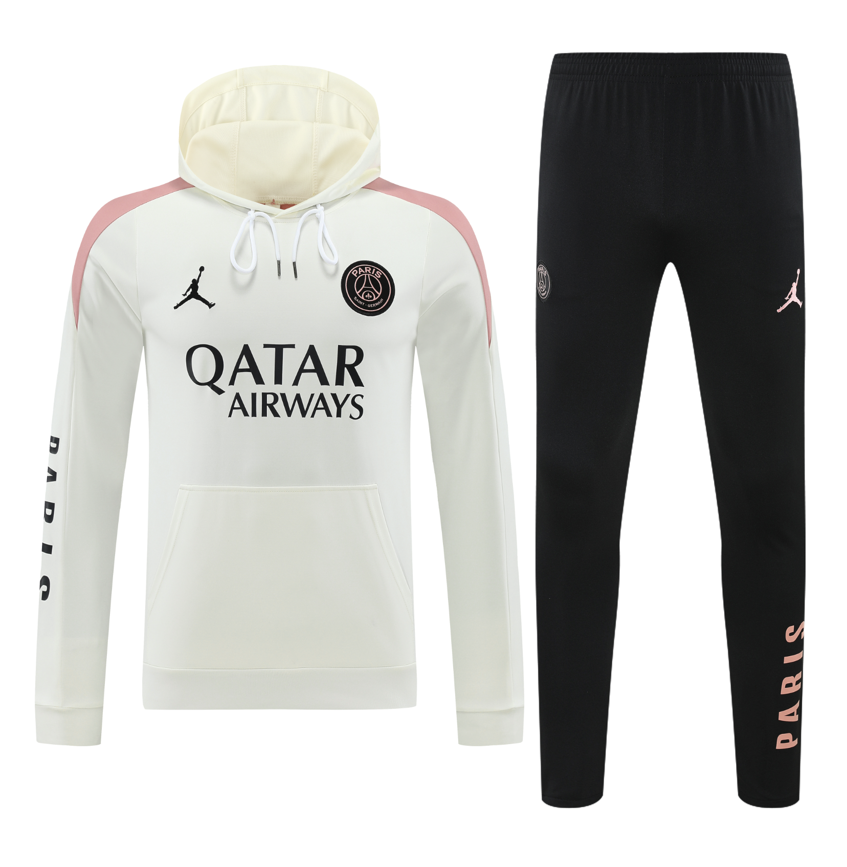 Paris Saint-Germain 24/25 Men's White Hoodie Tracksuit