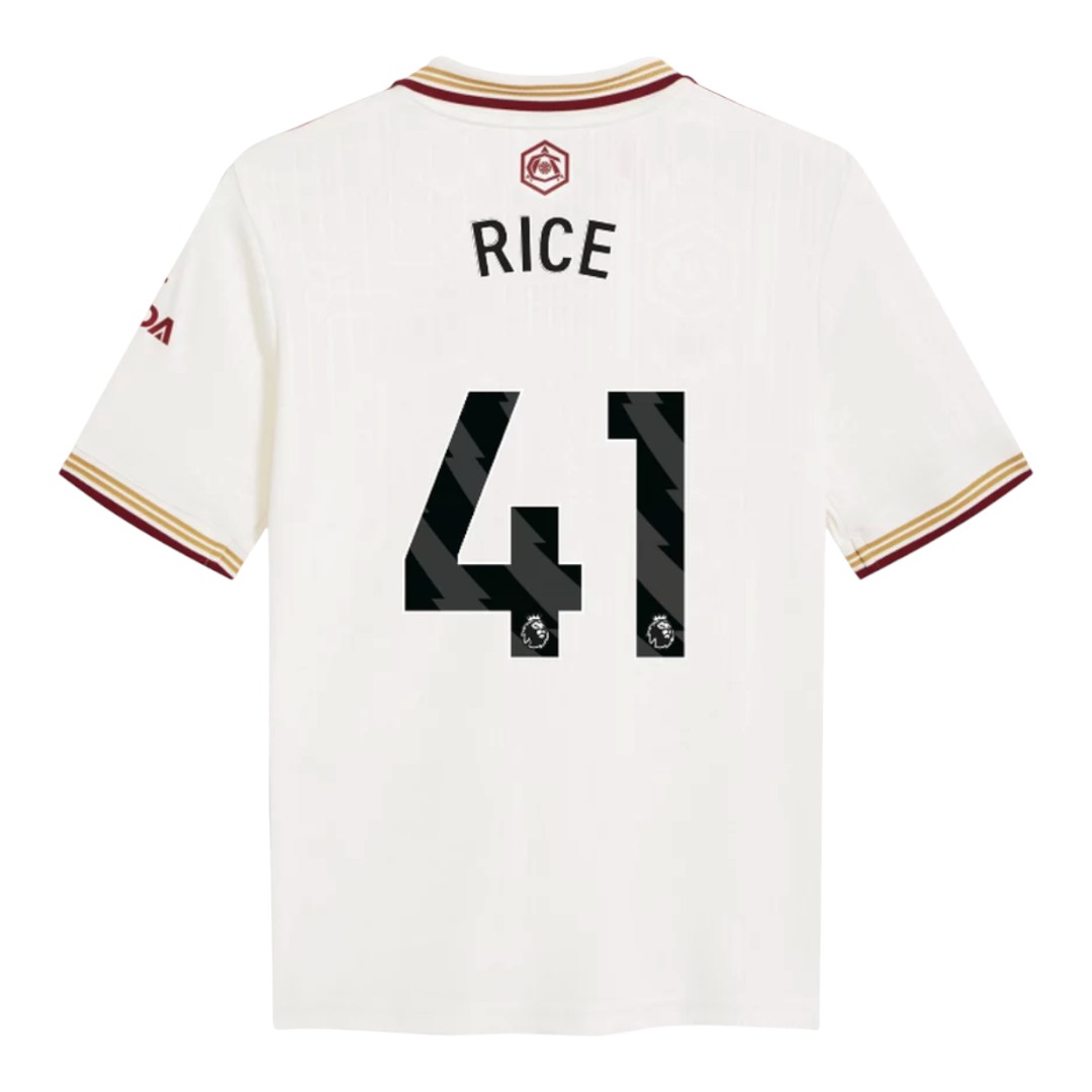 RICE #41 Arsenal 25/26 Stadium Men's Third Shirt - PL Font