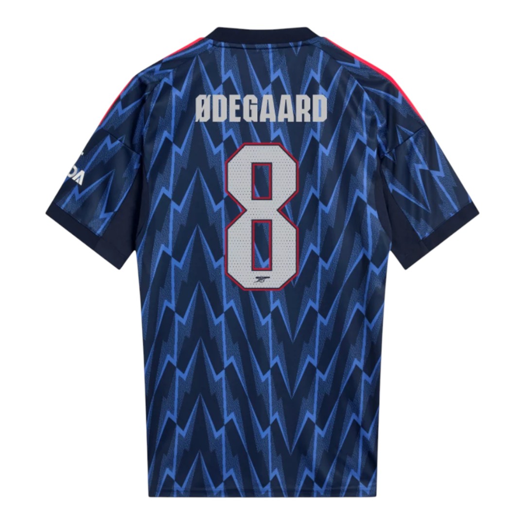 ØDEGAARD #8 Arsenal 25/26 Stadium Men's Away Shirt - Arsenal Font