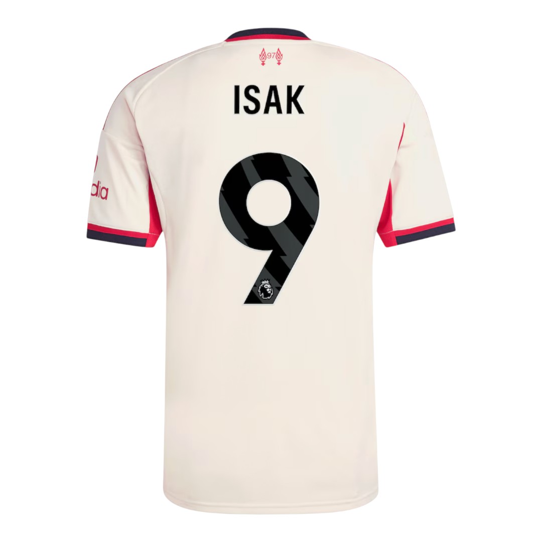 ISAK #9 Liverpool 25/26 Stadium Men's Away Shirt - PL Font
