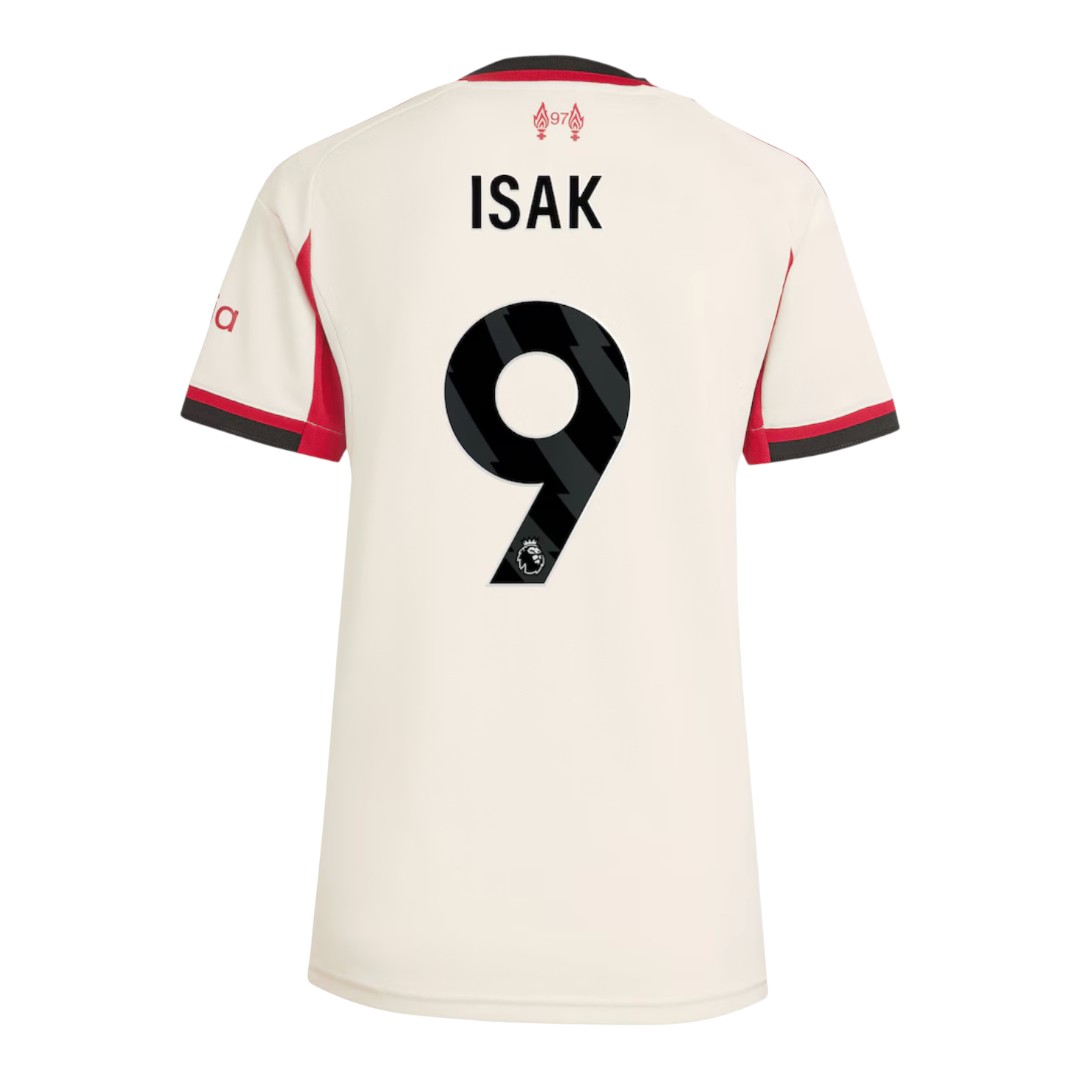 ISAK #9 Liverpool 25/26 Women's Away Shirt - PL Font