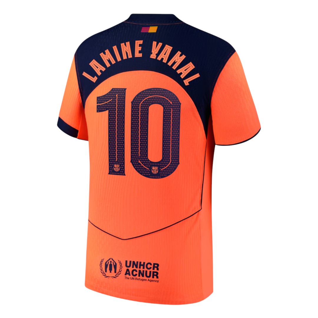 LAMINE YAMAL #10 Barcelona 25/26 Authentic Men's Third Shirt - La Liga Font