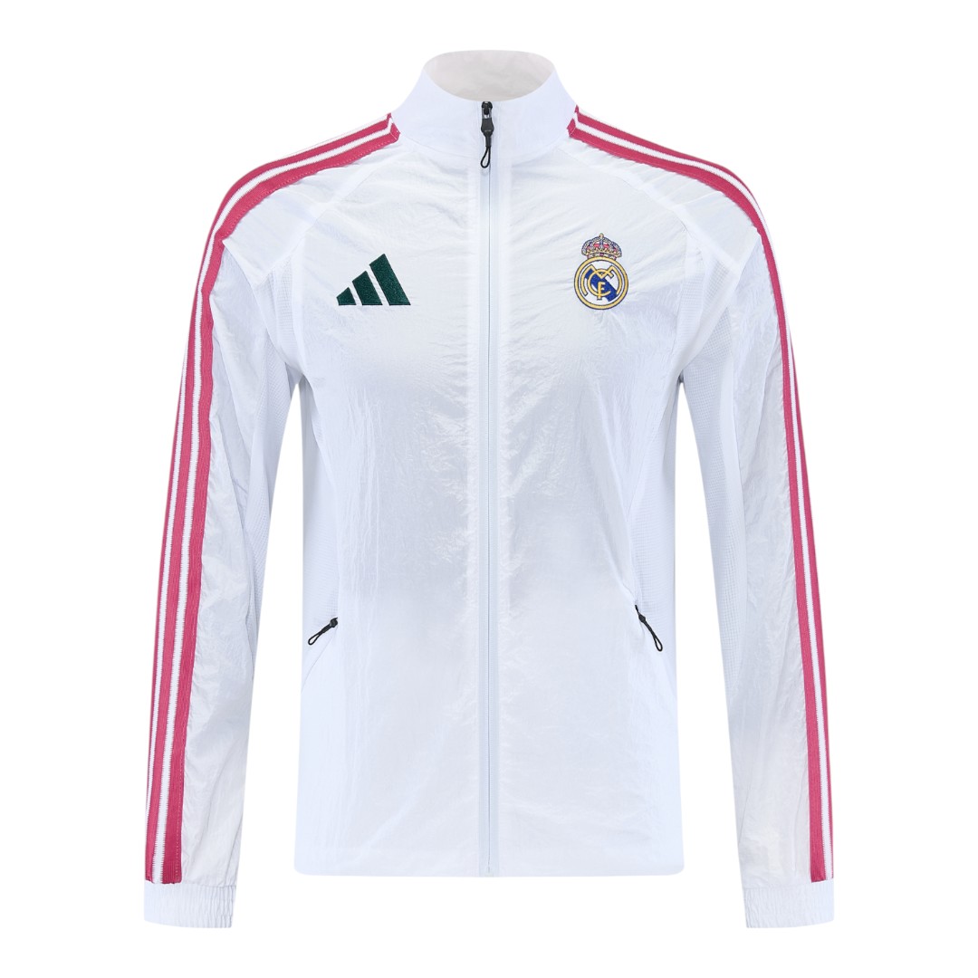 Real Madrid 26/27 Men's White Windbreaker