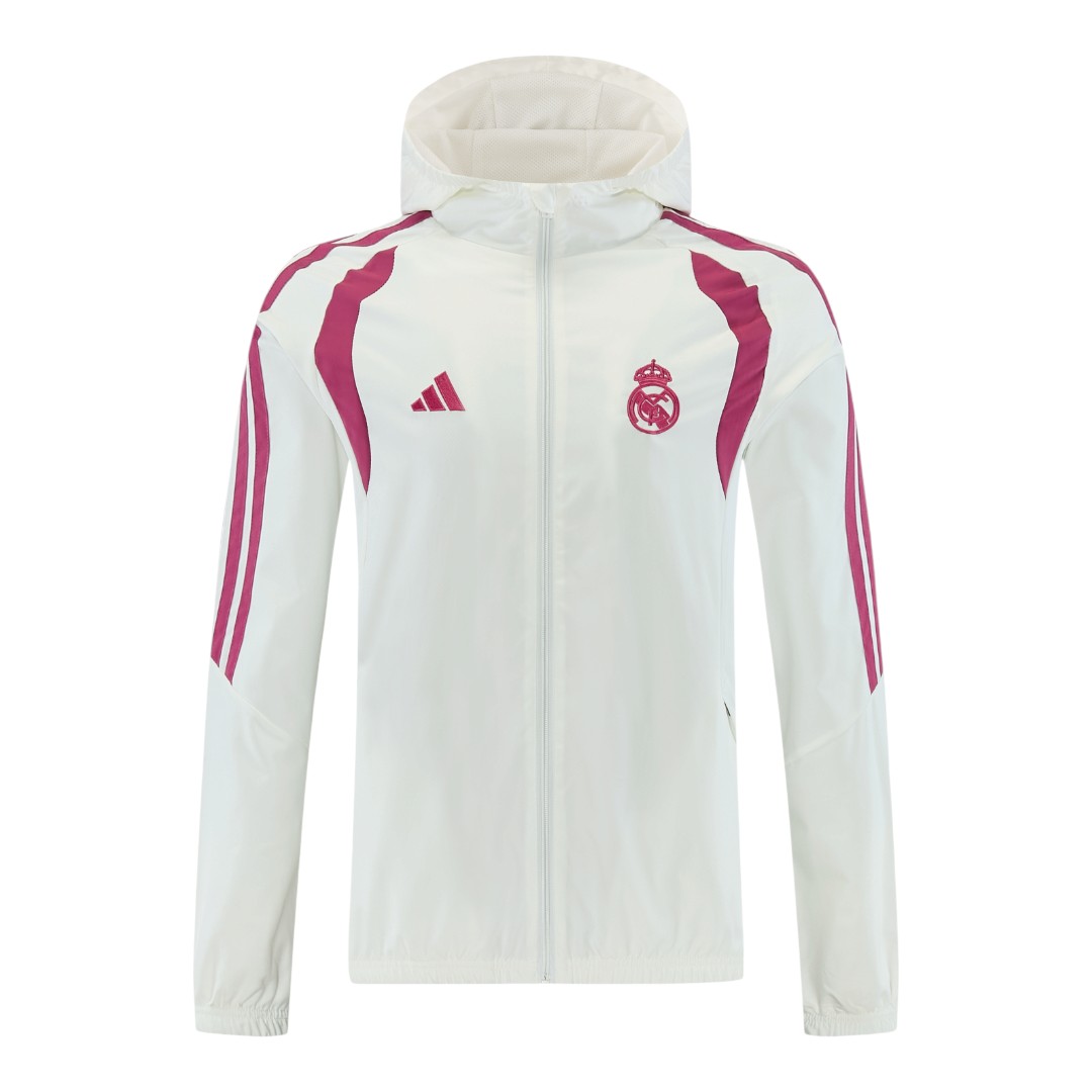 Real Madrid 26/27 Men's White-Pink Hoodie