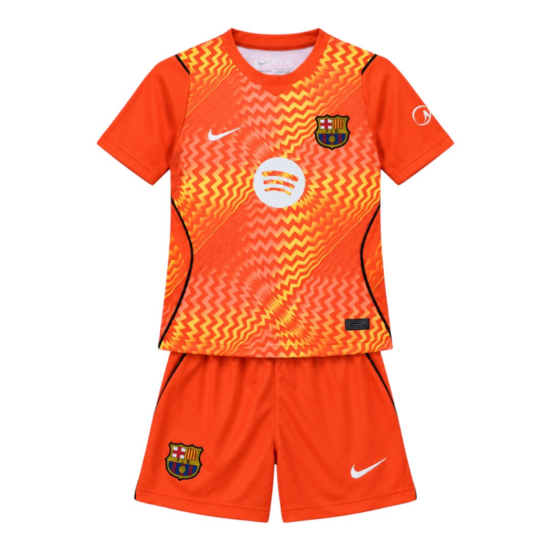 Barcelona 26/27 Kid's Orange Goalkeeper Set