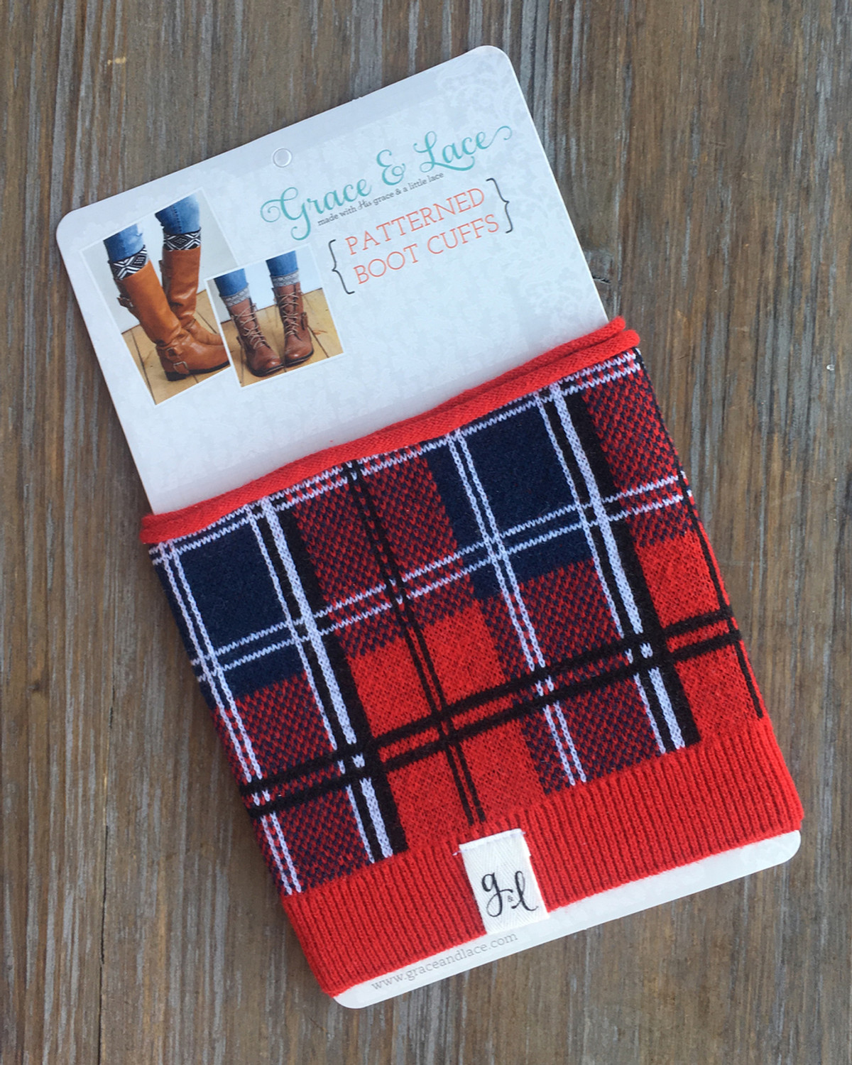 Buffalo plaid clearance boot cuffs