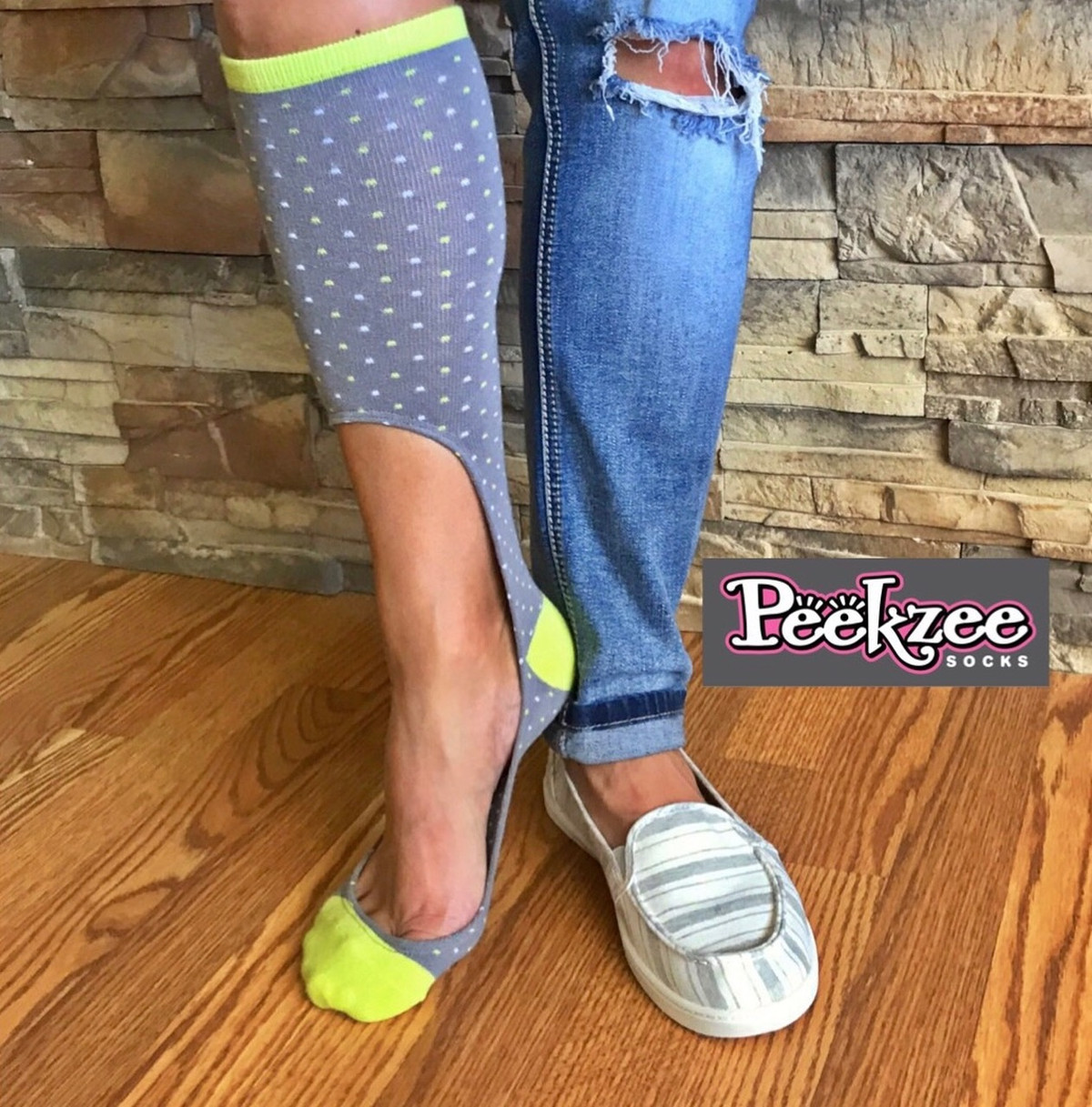 Peekzee Socks - No-slip & No-show Socks - Mini Dots - Sublime Boutique