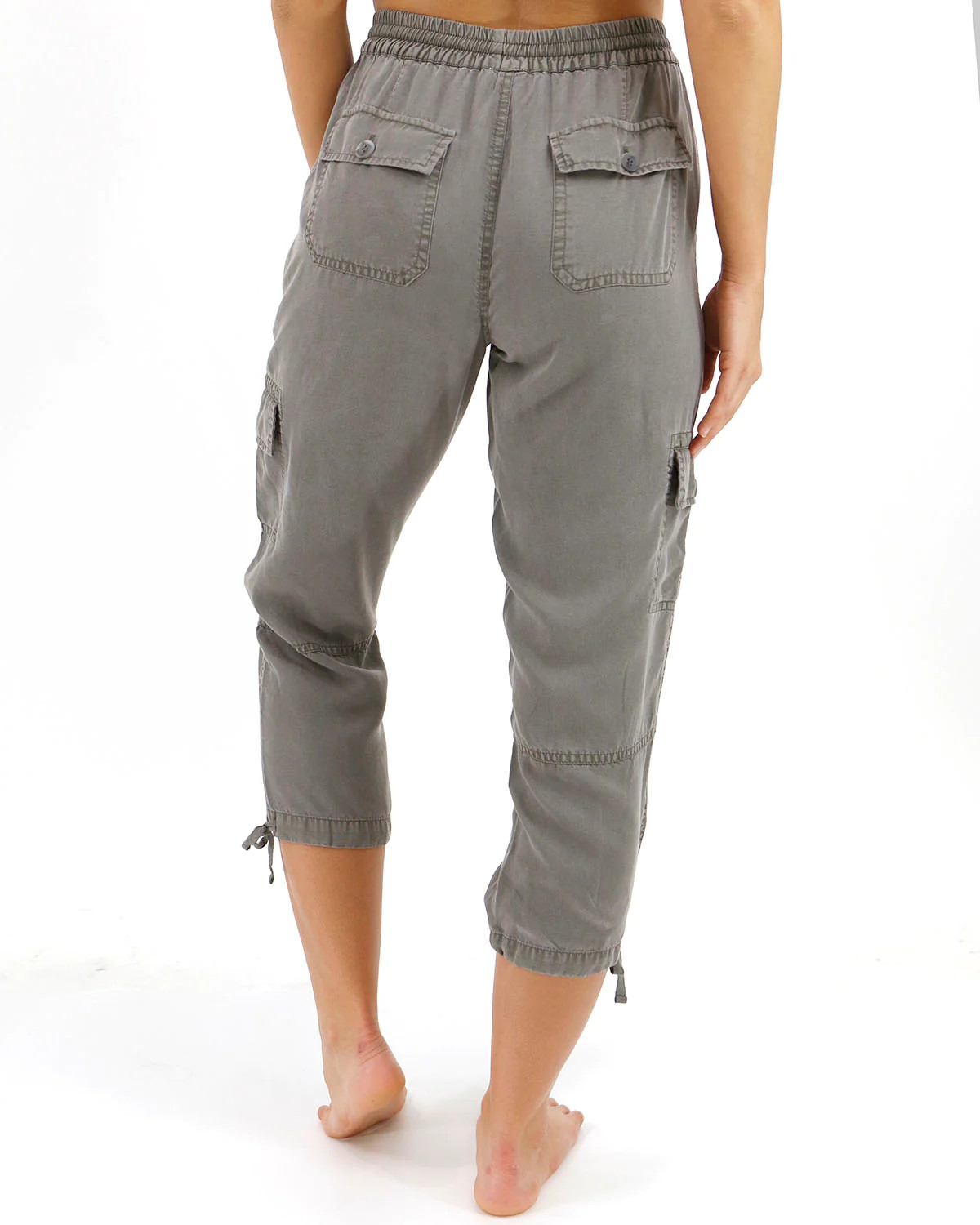 Grace and Lace Tencel™ Lyocell Cropped Cargo Pants - Sublime Boutique