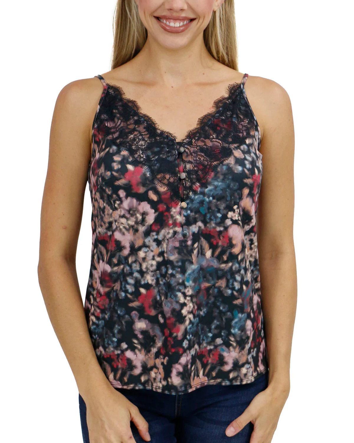 Grace & Lace Lace Trim Cami