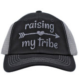 Raising My Tribe Trucker Cap - Black