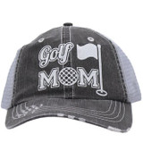 Golf Mom Trucker Cap - Distressed Grey