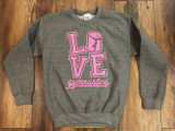 Love Gymnastics - Grey Crewneck (Youth S)