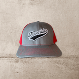 Mavericks Adult Swish Logo Ball-Cap -Red Mesh