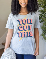 Grace and Lace Vintage Fit Any Day Graphic Tee - You Got This