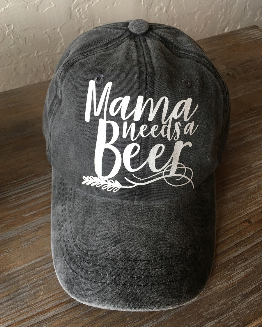Signature Collection - Mama Needs a Beer Cap - Velvet Grey
