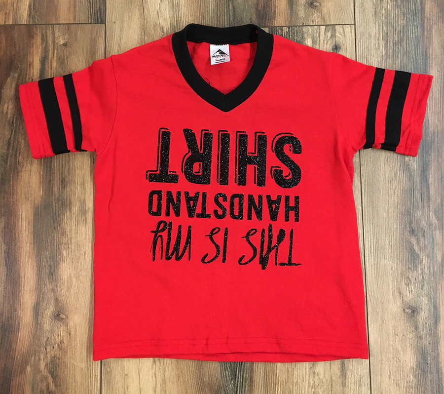 This is My Handstand Shirt - Red (Youth Small)