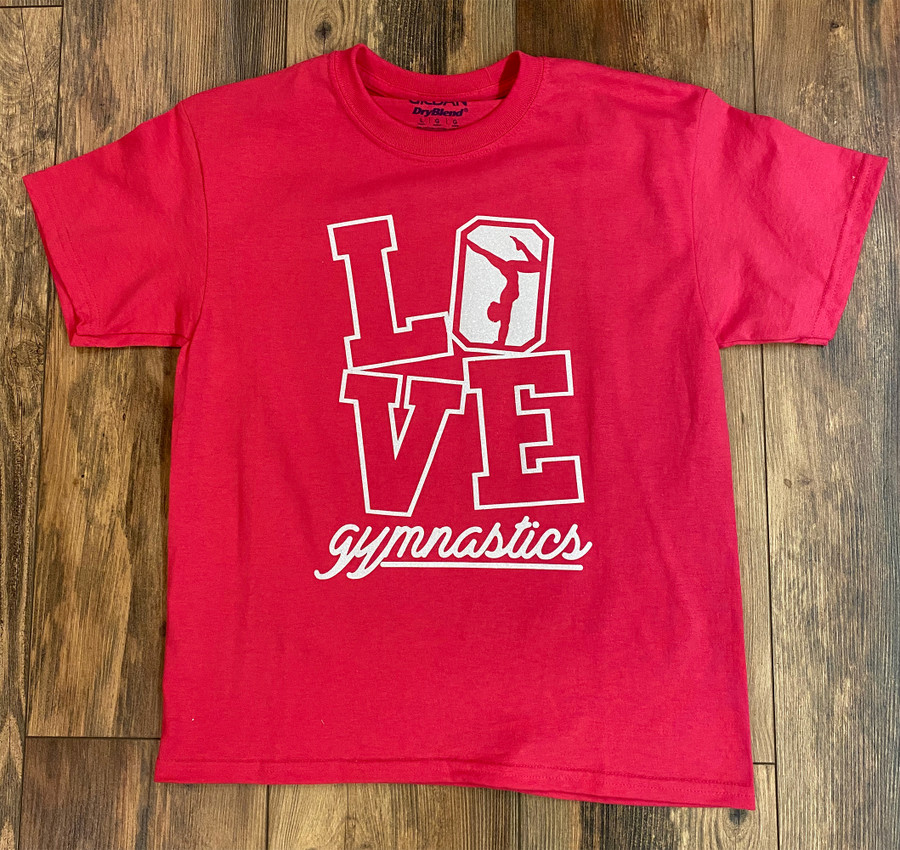 Love Gymnastics - Pink (Youth L)