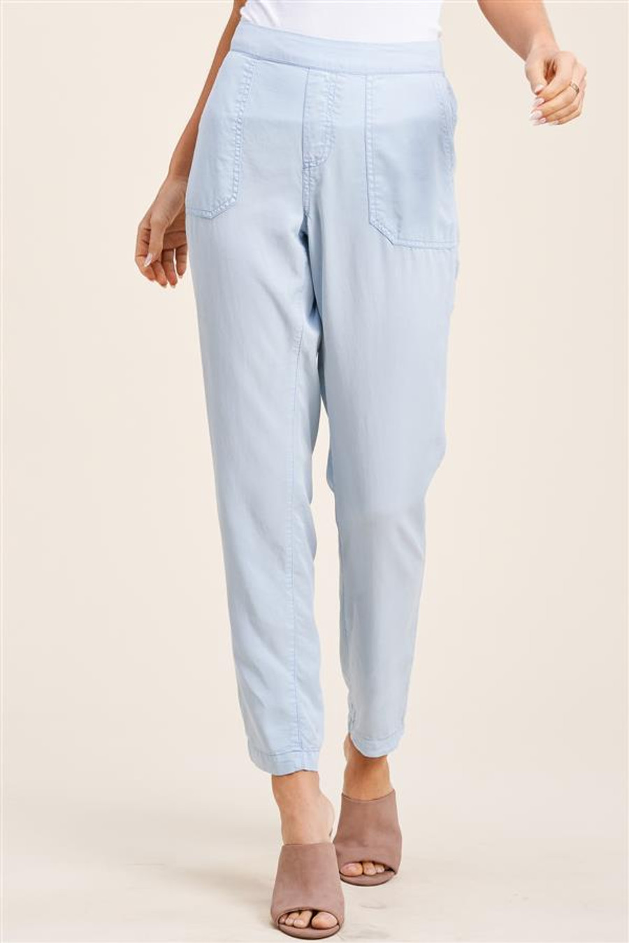 Staccato Garment Dyed Pants - Chambray