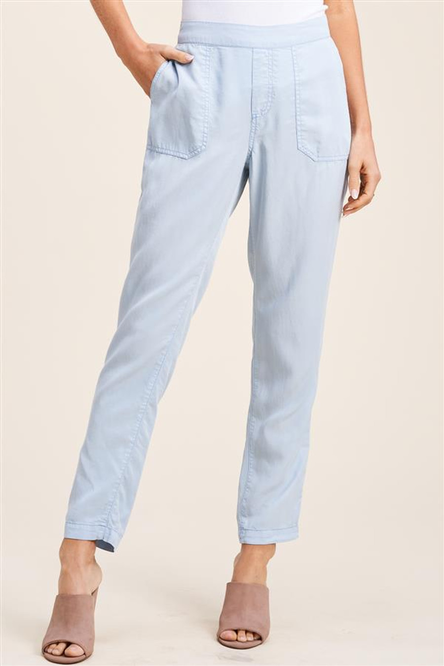 Staccato Garment Dyed Pants - Chambray