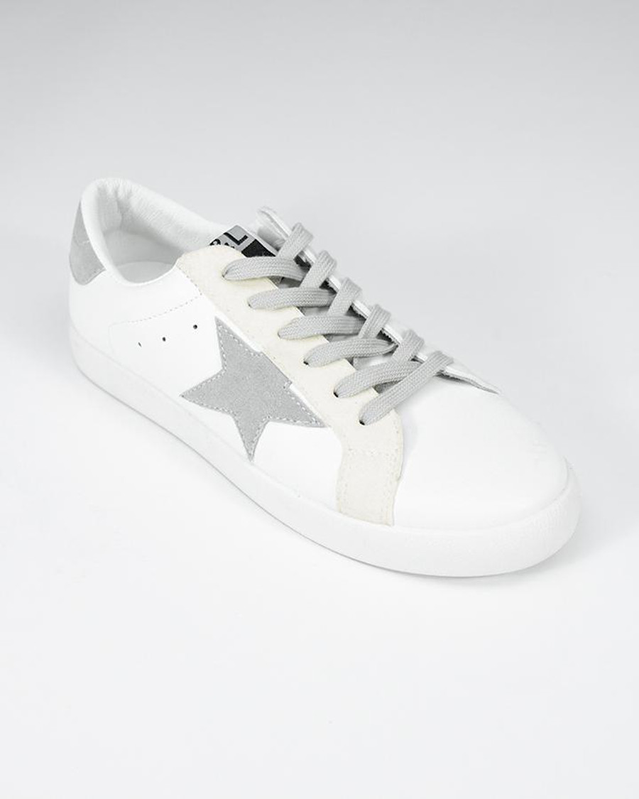 Grace and Lace Star Sneakers - Silver